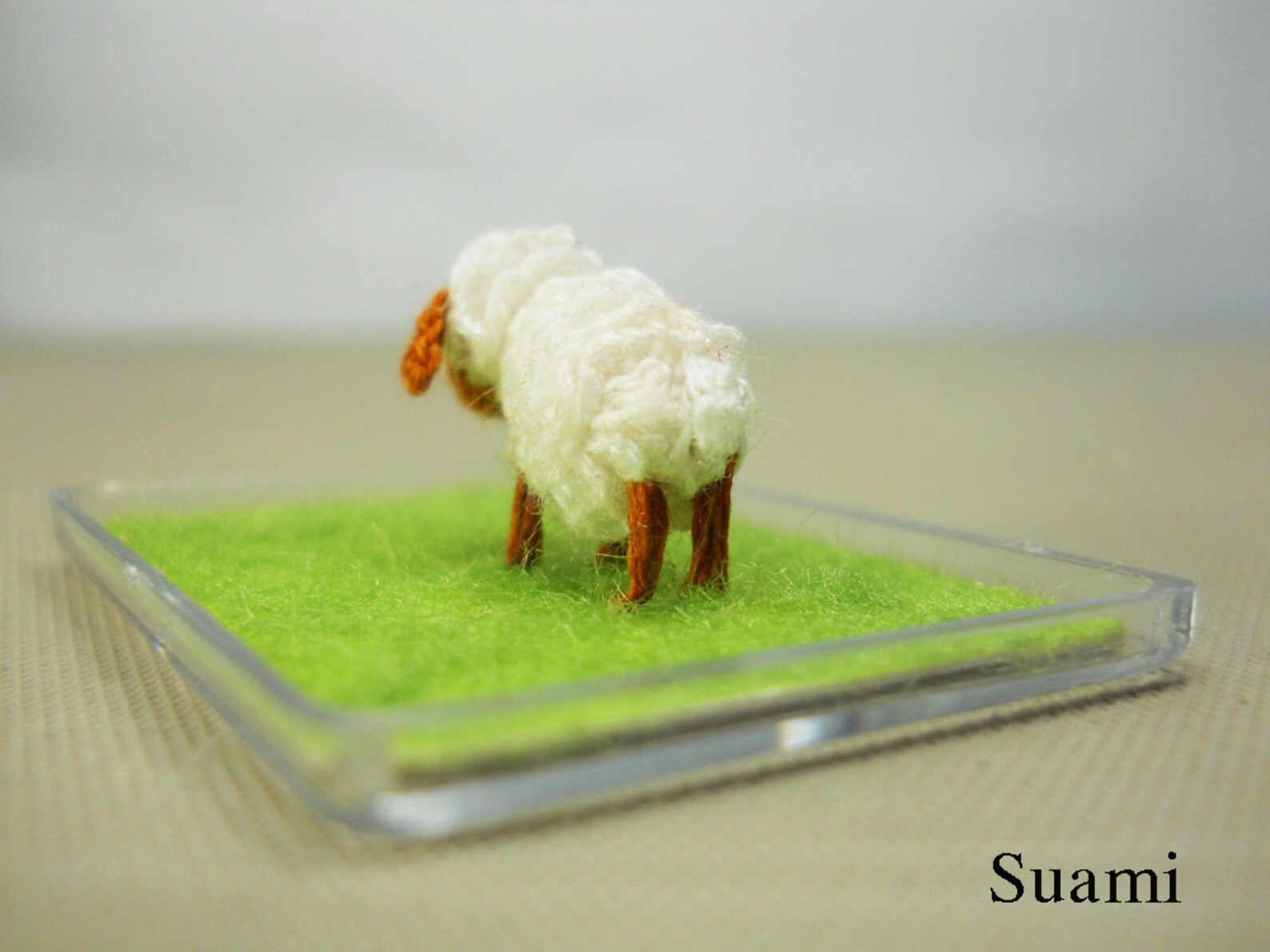 Micro Mini Lamb 1/2 Inch Micro Mini Sheep - Tiny Amigurumi Crochet Miniature Sheep Lamb ...