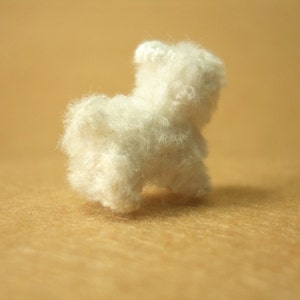 Maltese Puppy Tiny Crochet Miniature Dog Stuffed Animals Made To Order image 4