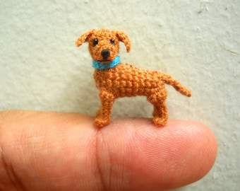 Miniature Ridgeback Puppy - Tiny Crochet Dog Stuffed Animals - Made To Order