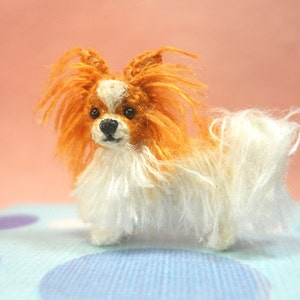 Miniature Papillon Tiny Crochet Miniature Dog Stuffed Animals Made To Order image 3