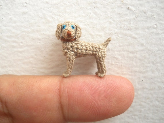 Miniature Weimaraner Micro Crochet Dog Stuffed Animals Made to