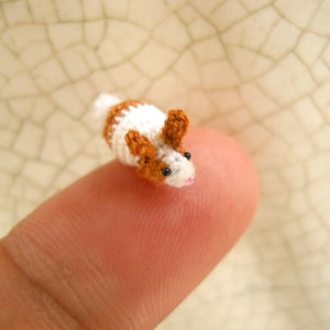 Micro Bunny Rabbit Amigurumi Mini Crochet Tiny Stuff Animals Made To Order image 2