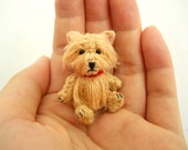 Cairn Terrier - Animais de pelúcia em miniatura de crochê para cães - Feito sob encomenda
