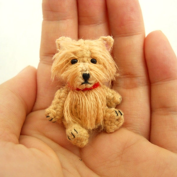 Cairn Terrier - Crochet Miniature Dog Stuffed Animals - Made To Order