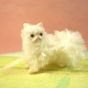 Miniature Persian Cat Micro Crochet Amigurumi Stuffed Animal Made to Order image 2