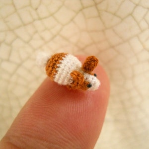 Micro Bunny Rabbit Amigurumi Mini Crochet Tiny Stuff Animals Made To Order 画像 3