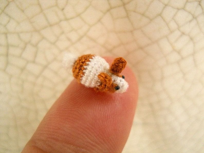 Micro Bunny Rabbit Amigurumi Mini Crochet Tiny Stuff Animals Made To Order image 3