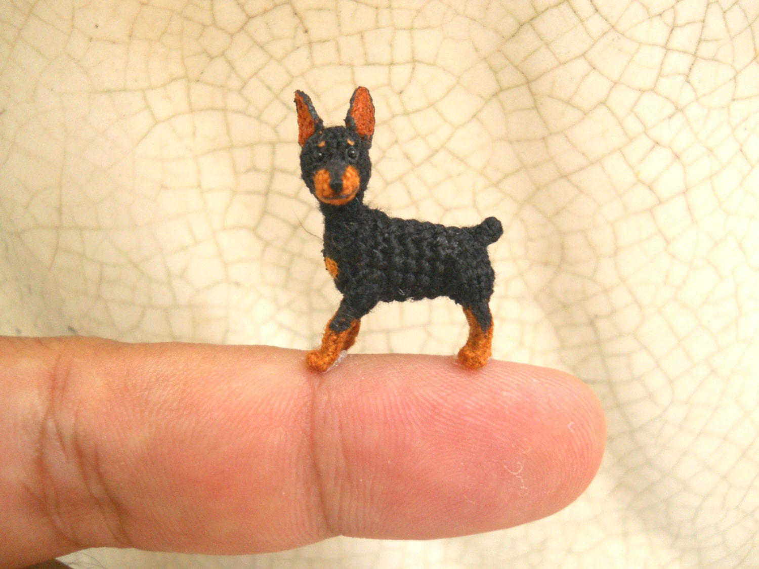 miniature pinscher stuffed animal