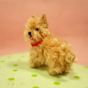 Fawn Cairn Terrier Puppy Tiny Crochet Miniature Dog Stuffed Animals Made To Order imagem 2