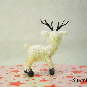 Micro Mini Amigurumi Reindeer Teeny Tiny Crochet Miniature Animals Made To Order image 3