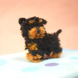 Miniature Yorkipoo Tiny Crochet Miniature Dog Stuffed Animals Made To Order image 4