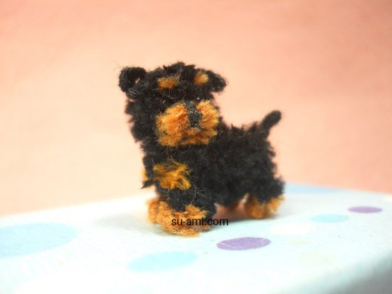 Miniature Yorkipoo Tiny Crochet Miniature Dog Stuffed Animals Made To Order image 4