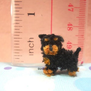 Miniature Yorkipoo Tiny Crochet Miniature Dog Stuffed Animals Made To Order image 2