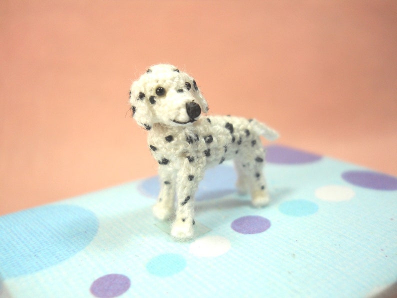 Miniature Dalmatian Puppy Tiny Crochet Dog Stuffed Animals Etsy Australia