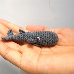 Tiny Sperm Whale - Crochet Amigurumi Whale Stuffed Animal