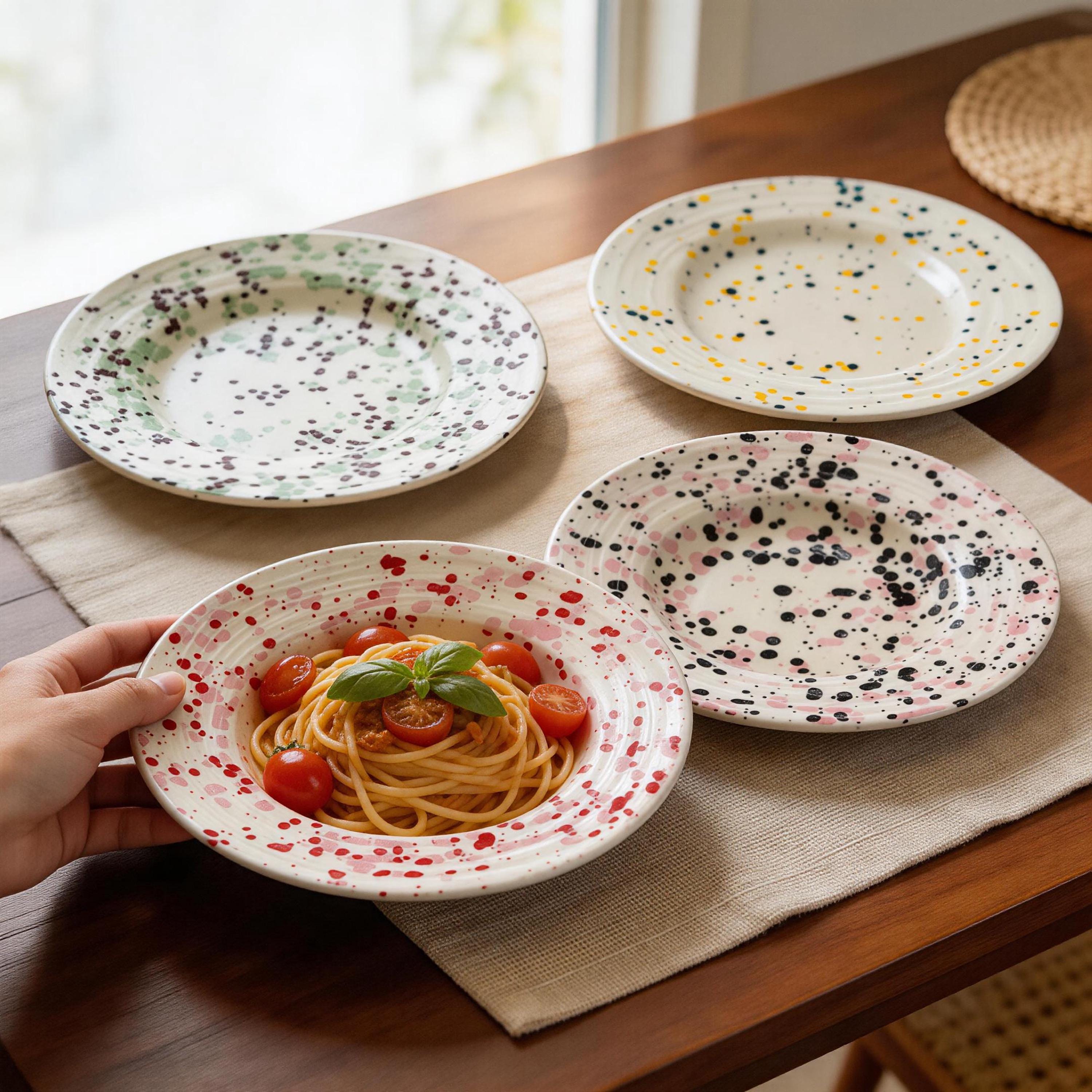 Bunte teller set