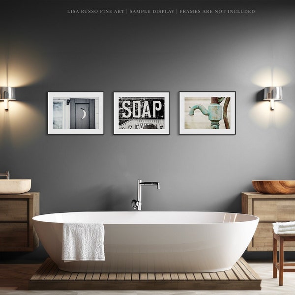 Rustic Bathroom Wall Decor - Etsy