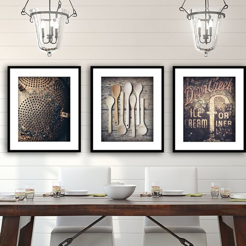 Farmhouse Kitchen and Dining Wall Art Home Decor. Rustic Etsy