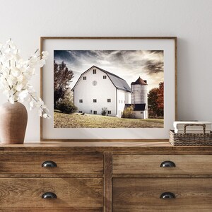 Farmhouse Wall Decor | Barn Landscape Photography Print | Not