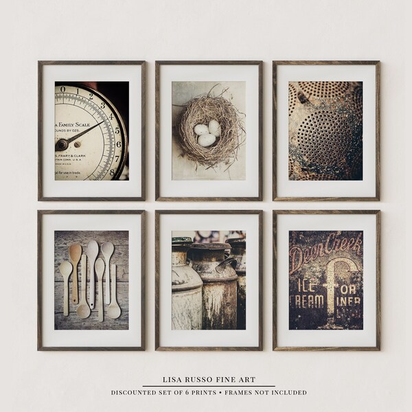 Rustic Kitchen Art Etsy