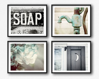 Rustic Bathroom Wall Decor Etsy