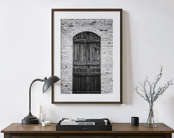 Fine Art Austin Texas Photography - Black and White Door Print or Canvas Art - Modern Architecture Home Decor