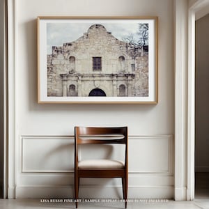 Texas Alamo Print - San Antonio Historical Wall Art - Texas Decor