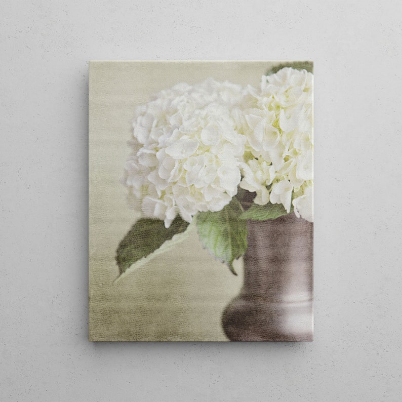 Canvas Art French Country Floral Wall Art Decor Ivory Etsy