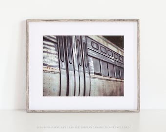 Chicago CTA Subway Train Print for Office or Apartment Decor - Industrial Wall Decor Vintage Style