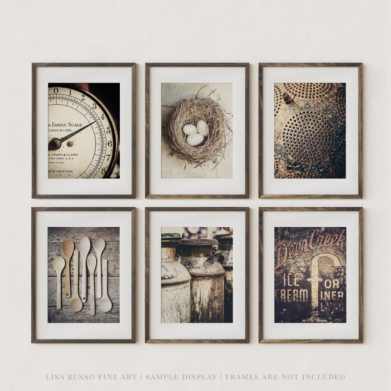 Rustic Kitchen Art Etsy