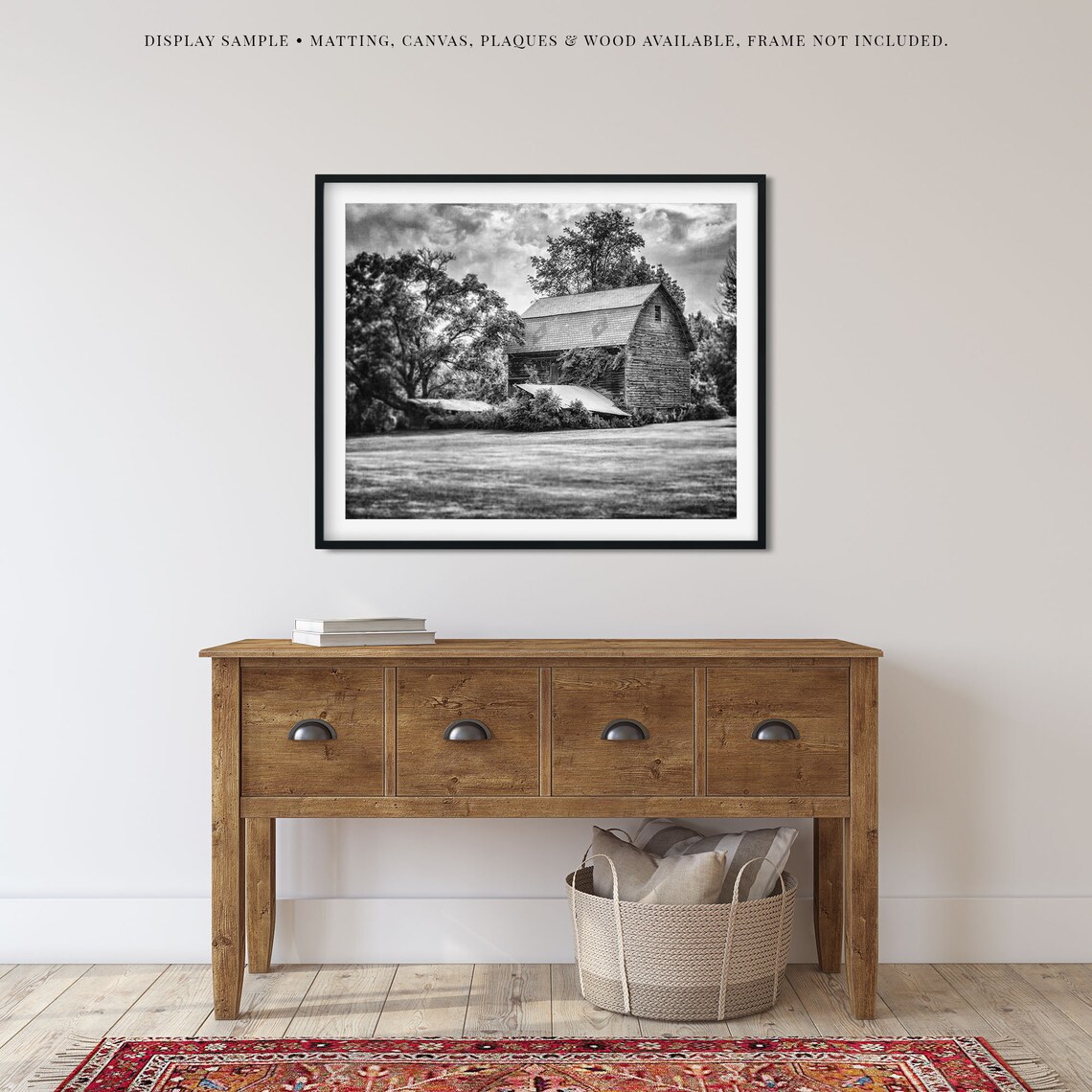 Black and White Farmhouse Wall Art Decor. Black and White Barn Etsy