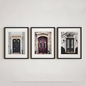 Vintage Door Photography Print Set: Rustic Architecture Wall Art