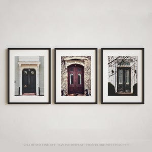 Rustic Fine Art Photography Print Set | Vintage Door Wall Art | Entryway Bedroom Kitchen Office or Foyer Decor | Architecture