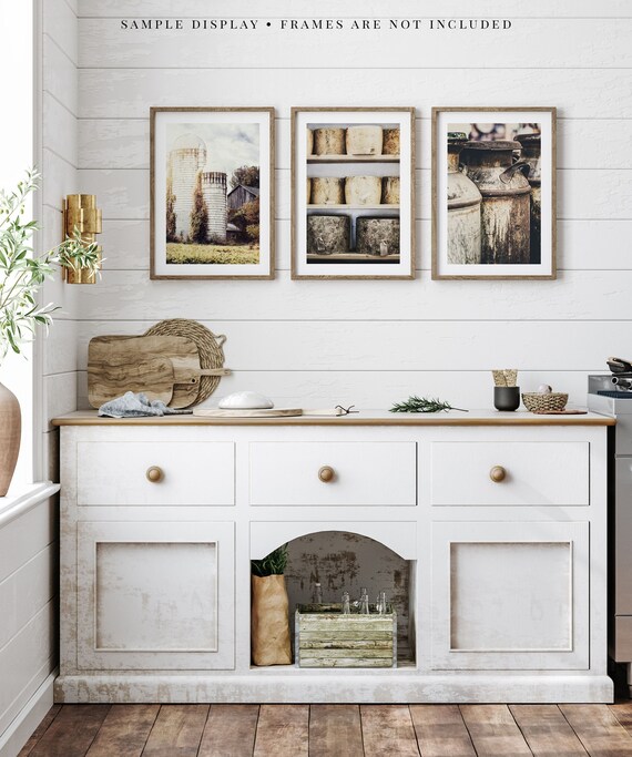 NEW Kitchen Wall Decor Farmhouse Kitchen Decor Set of 3 Etsy