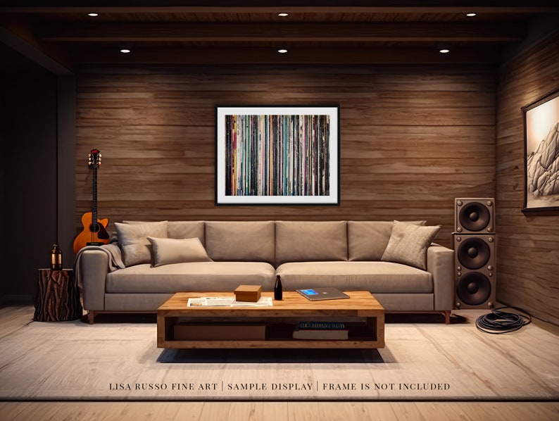 Father's Day Gift Retro 80s Vinyl Record Wall Art for Office or Game Room Gen X Gift for Music Lovers and Audiophiles image 3