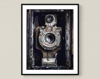 Vintage Kodak Duaflex Camera Unframed Photography Print, Retro Photographer Gift, Office Wall Art