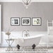 Farmhouse Bathroom Wall Decor Set of 3 Photo Art Prints or Canvas Wraps • Rustic Country Pictures for Farmhouse Bathroom