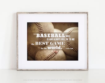 Babe Ruth Quote Print: Classic Baseball Art (Multiple Sizes)