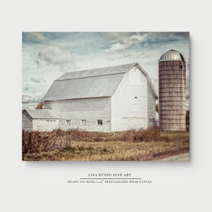 Farmhouse Barn Landscape Canvas Wall Art Print - Rustic Home Decor - Original Farmhouse Art