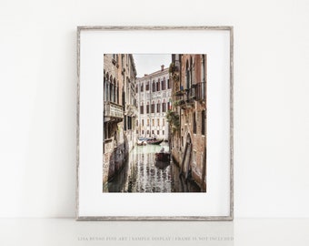 Venice Italy Photography Print or Canvas Wrap. Venice Italy Canal Travel Photograph. Italian Wall Art. Italy Home Decor Picture.