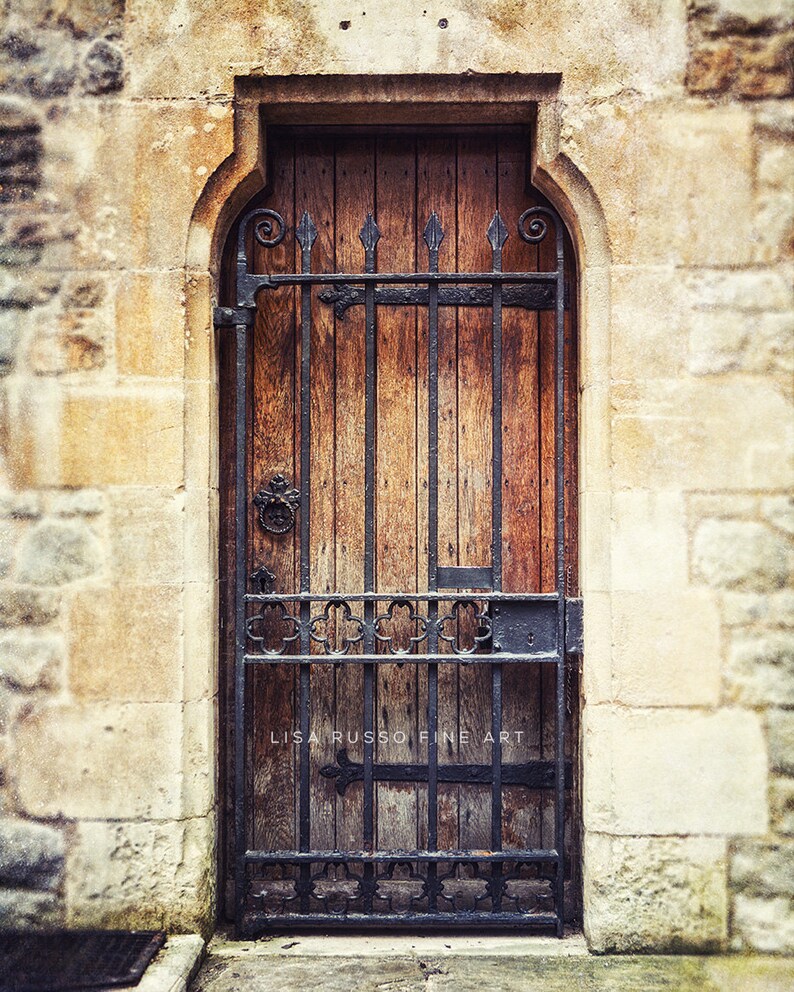 Rustic Brown Wall Art Decor. Vintage Door Art Prints or Canvas Etsy