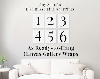 Any 6 Lisa Russo Fine Art Prints as Canvas Gallery Wraps • Canvas Wall Art • Ready to Hang Canvas Prints • Ready to Hang Canvas Art