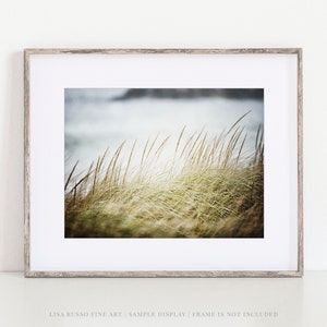 Coastal Landscape Beach Print Ocean Photography for Bedroom, Bathroom, Living Room Peaceful Beach Decor image 1