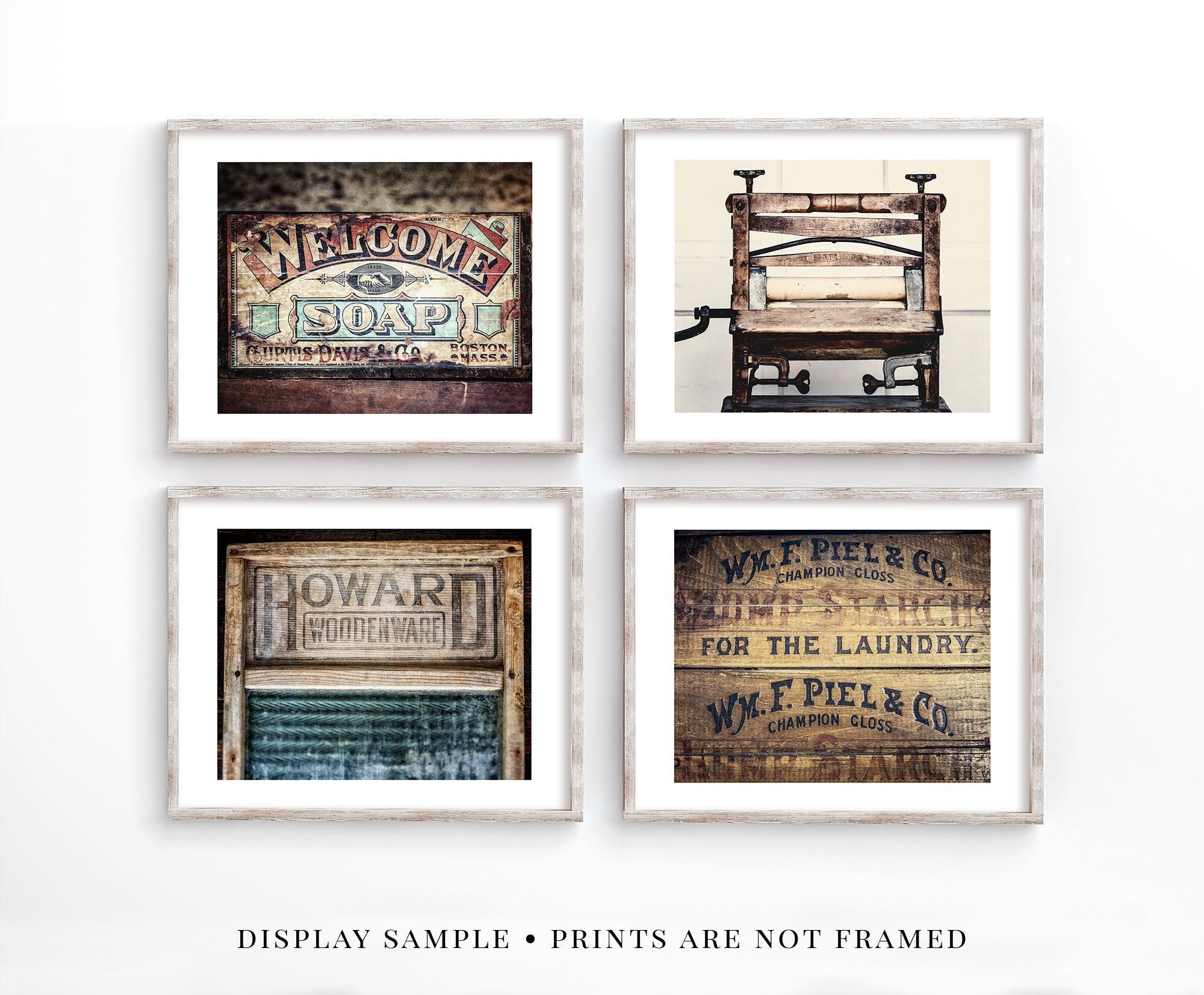 Laundry Room Art Print Rustic Laundry Decor 5x7 Photography Print or