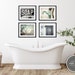 Farmhouse Bathroom Wall Decor • Rustic Bathroom Art • Farmhouse Bathroom Print or Canvas Set of 4 • Teal and Black Bathroom Pictures