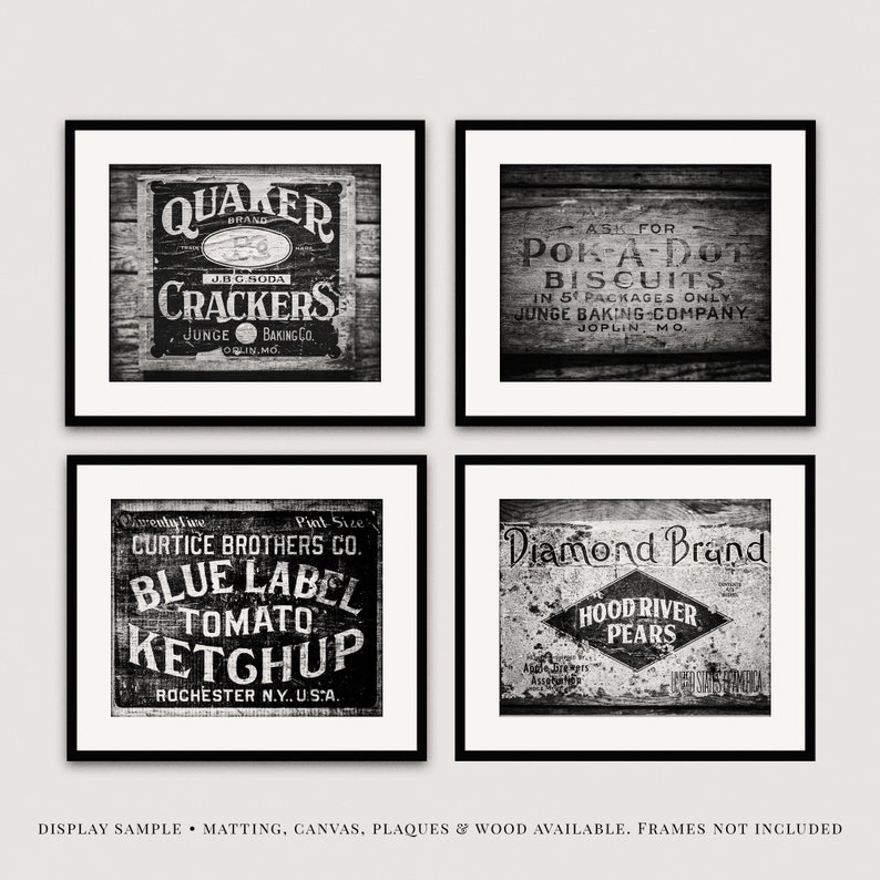 Primitive Country Kitchen Wall Art Decor. Rustic Farmhouse Art Etsy