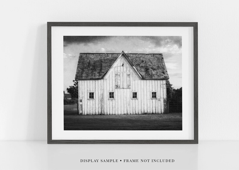 Modern Black and White Farmhouse Wall Art Decor Photography Etsy