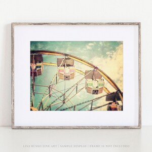 Carnival Wall Art | Retro Maximalist Nursery Decor with Ferris Wheel Print | Mid-Century Modern Style