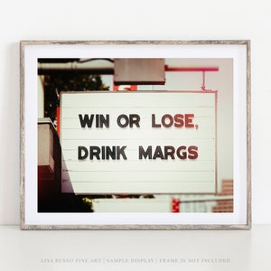 Margarita Photography Print | Austin Texas Street Sign | Funny Gift for BFFs | Kitchen, Home Bar, Dining Room Decor