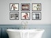 Rustic Farmhouse Bathroom Wall Decor • Art Photography Prints or Canvas Wall Art • Set of 6 • Country Bathroom or Laundry Pictures 